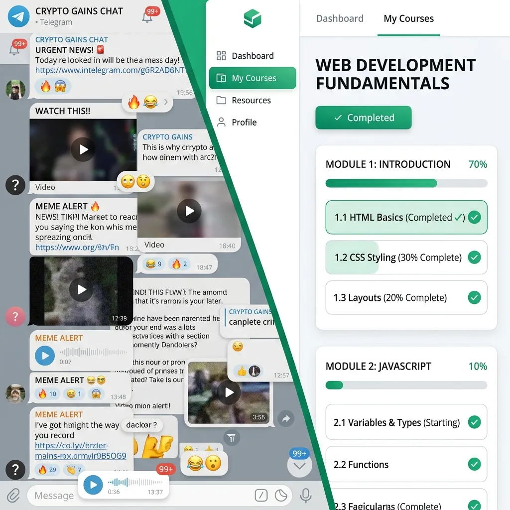 Telegram vs Платформа